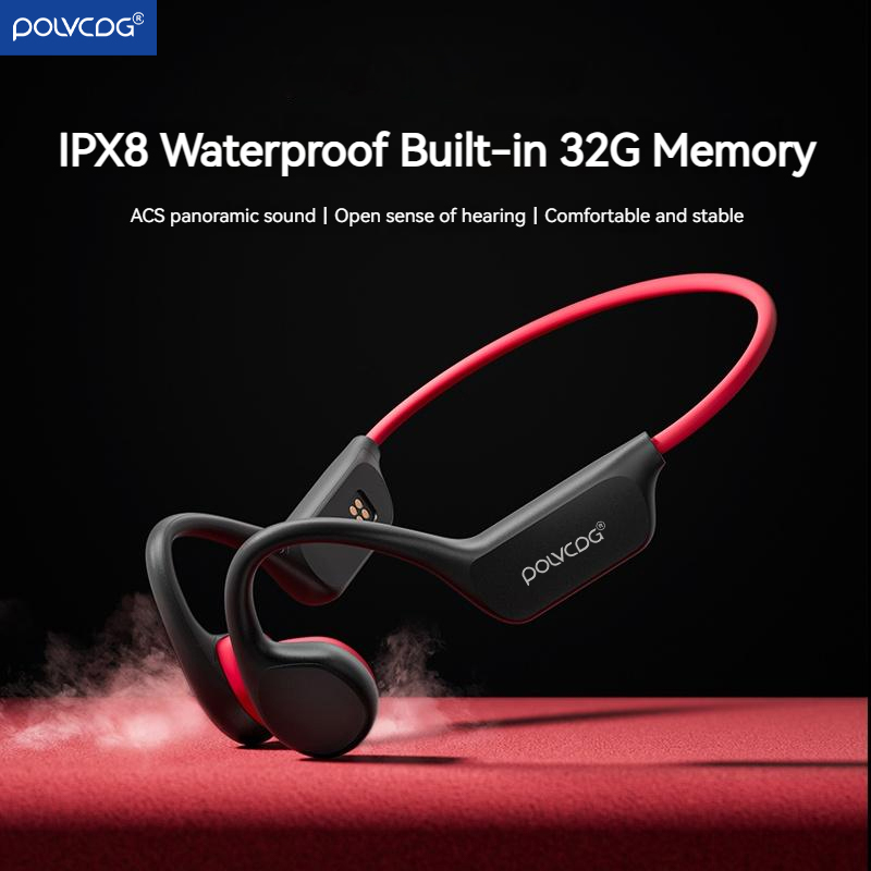 Bone Conduction Running Headphones - POLVCDG Cuffie a conduzione ossea X7