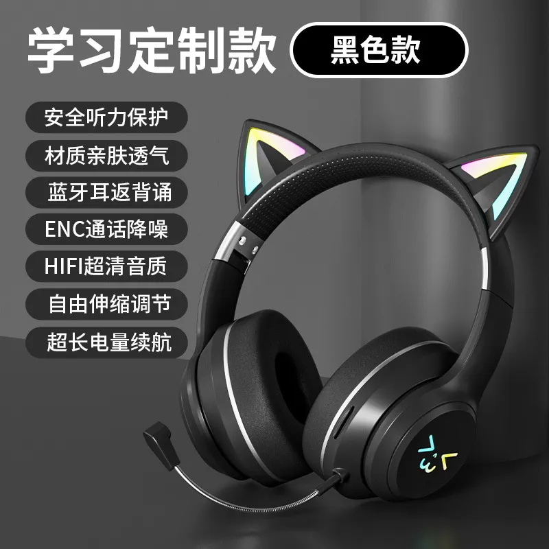 Cuffie Bluetooth wireless con  - Cat Ear Bluetooth Headset Led recensione e prezzo