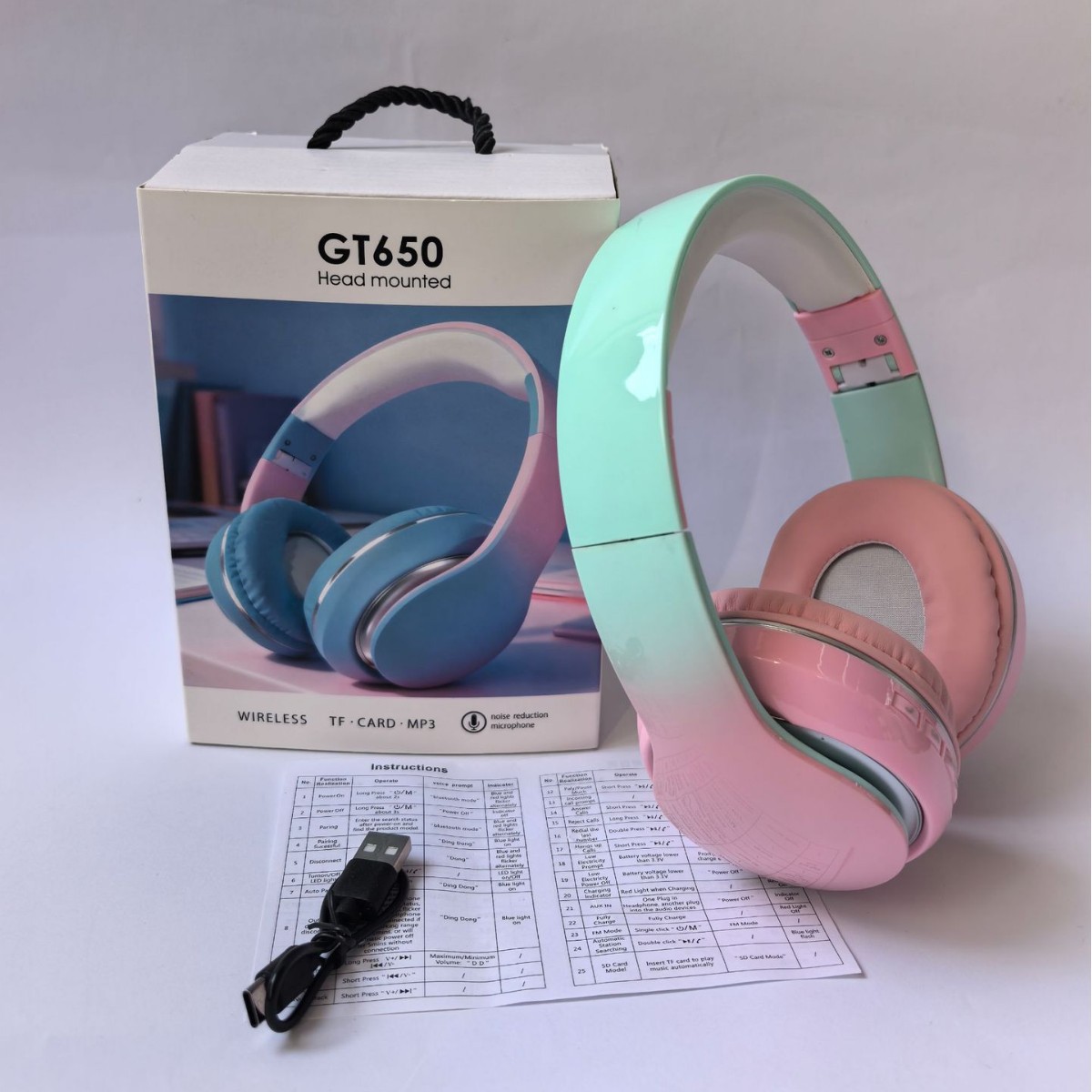 Cuffie Bluetooth 5.0 GT650 con - Cat Ear Bluetooth Headset Led recensione e prezzo