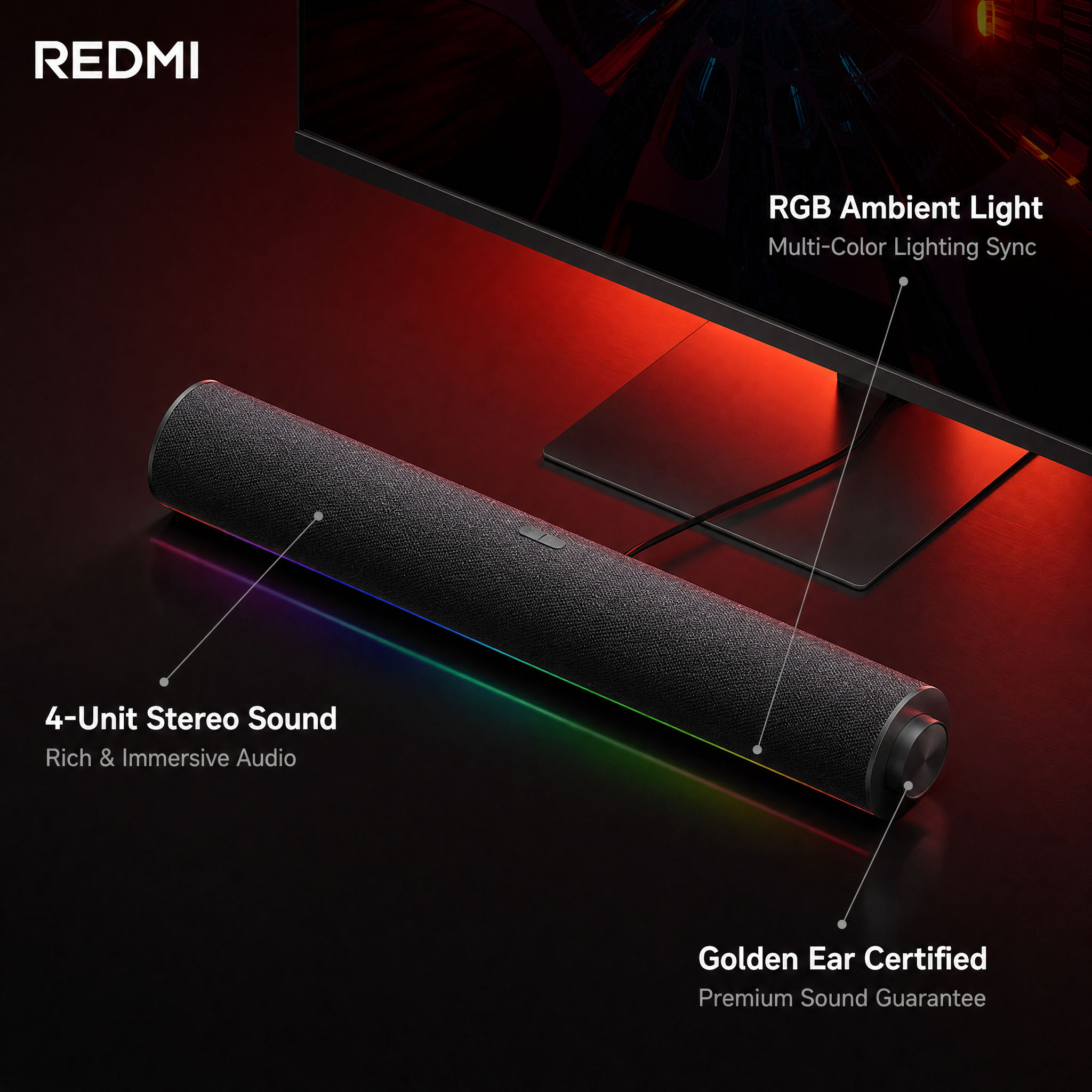 Altoparlante PC Originale Xiao - Rgb Computer Soundbar For Pc recensione e prezzo