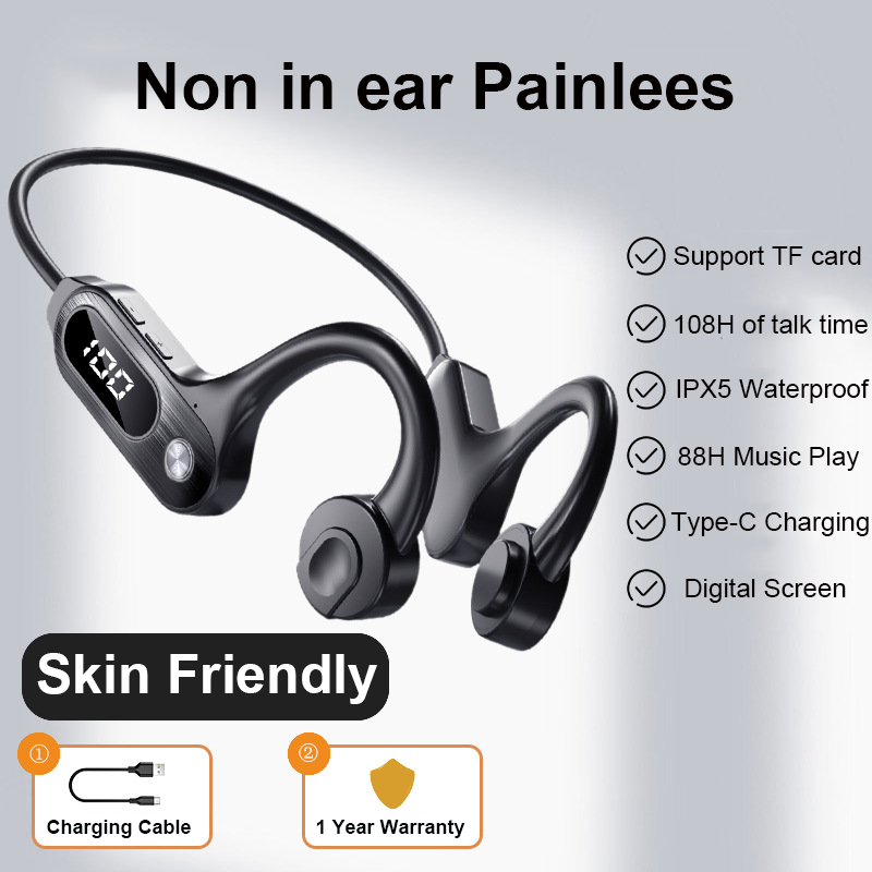 Auricolari Bluetooth 5.3 a con - Open Ear Air Conduction Headphones recensione e prezzo