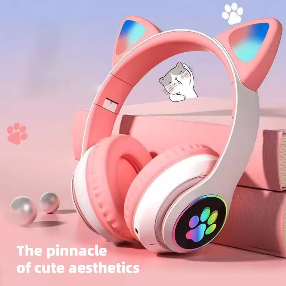 Cuffie Wireless con Orecchie d - Cat Ear Bluetooth Headset Led recensione e prezzo
